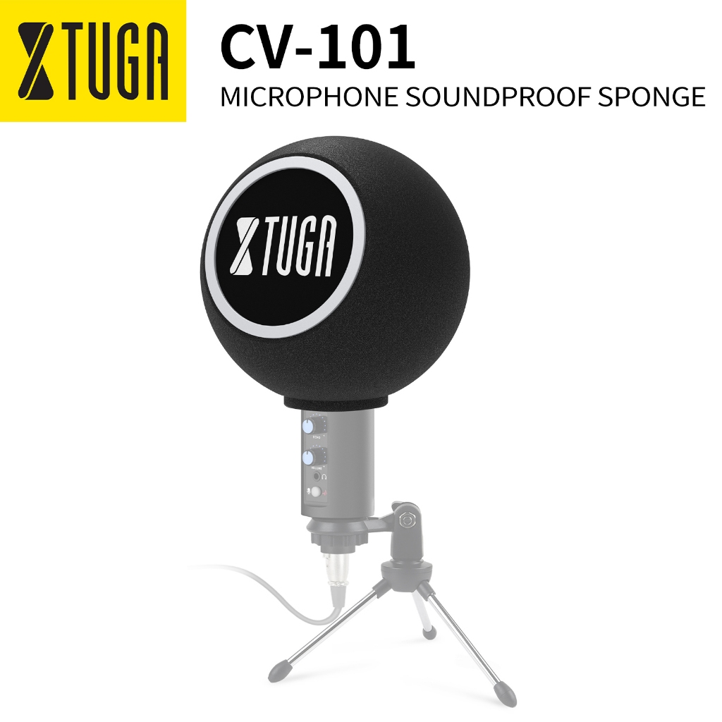 Xtuga CV-101 Professional Studio Mic เสียงฉนวนกันความร้อนหน้าจอกรองอะคูสติกเดสก์ท็อปบันทึกไมโครโฟนสดลดเสียงรบกวนหน้าจอลมใช้สําหรับเพลง Podcasting Broadcasting Audi