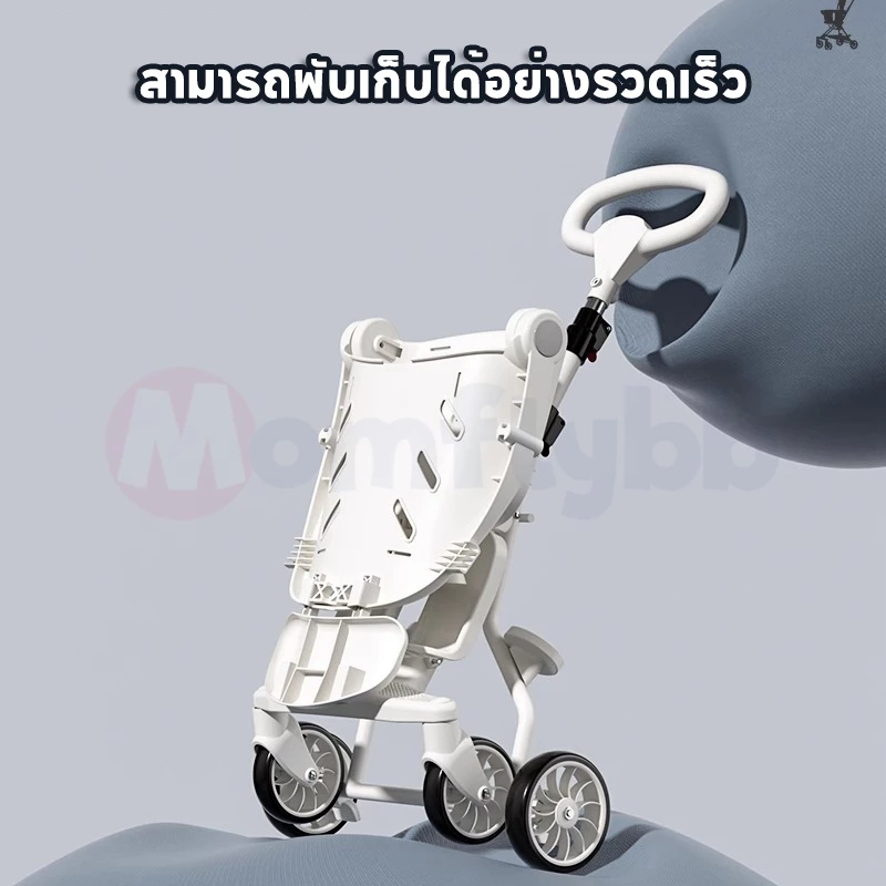 แมลงวันชนิดหนึ่ง รถเข็นเด็กแบบพกพารุ่นฟังก์ชั่นครบชุดนั่งสบายรีไลน์สามารถหมุนได้2ด้านรถเข็นพับได้ - รูปที่ 7