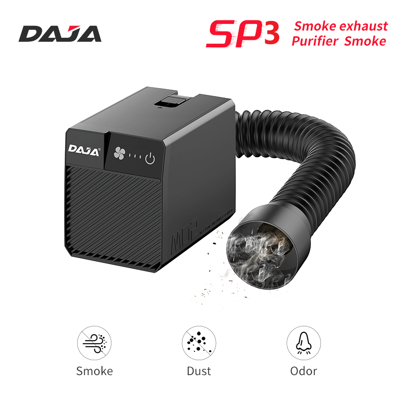 Daja SP3 เลเซอร์ควันเครื่องฟอกอากาศควัน Extractor DIY เดสก์ท็อปขนาดเล็กสตูดิโอแกะสลัก