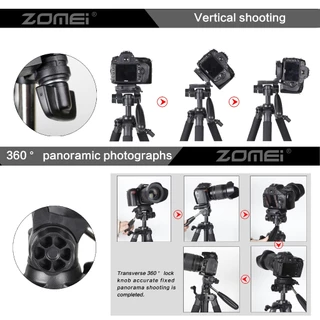 Camera tripod ขาตั้งกล้อง Zomei Series Q188 tripod ขาตั้งกล้องอลูมิเนียมแมกนีเซียมสำหรับวิดีโอและภาพถ่าย DSLR ขากล้องมือถือ ตั้งliveสด กล้อ