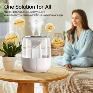 Antibacterial Humidifier เครื่องพ่นอโรม่า 3600ML เครื่องพ่นไอนำ เพิ่มความชื้น ฟอกอากาศ โคมไฟ LED Aroma Diffuser เครื่องฟอกอากาศเพิ่มความชื้นในอากาศ