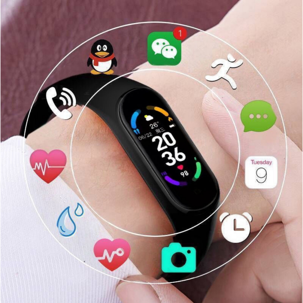 สมาร์ทวอทช์ Smartband Heart Rate Smartwatch M7 Fitness Tracker ความดันโลหิตสร้อยข้อมือกีฬาสําหรับ Mi