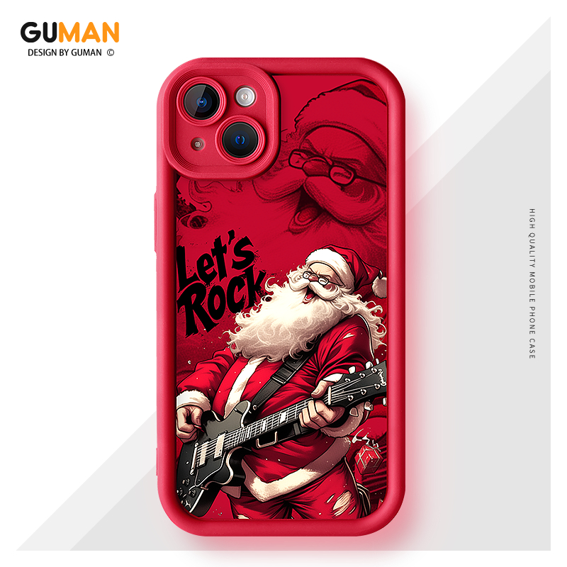 JURSUE เคสไอโฟน วันคริสต์มาส เคสนุ่มกันกระแทก การ์ตูนตลก เคสโทรศัพท์ for iPhone 17 Air 16 15 14 13 1
