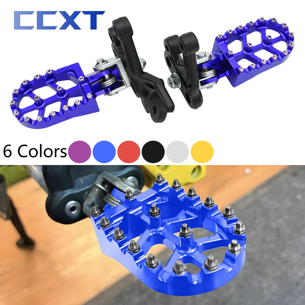รถจักรยานยนต์ไฟฟ้า CNC หมุดเท้าส่วนที่เหลือเหยียบ Footpegs Bracket สําหรับ Surron Sur-Ron Light Bee X & Light Bee S Universal Parts
