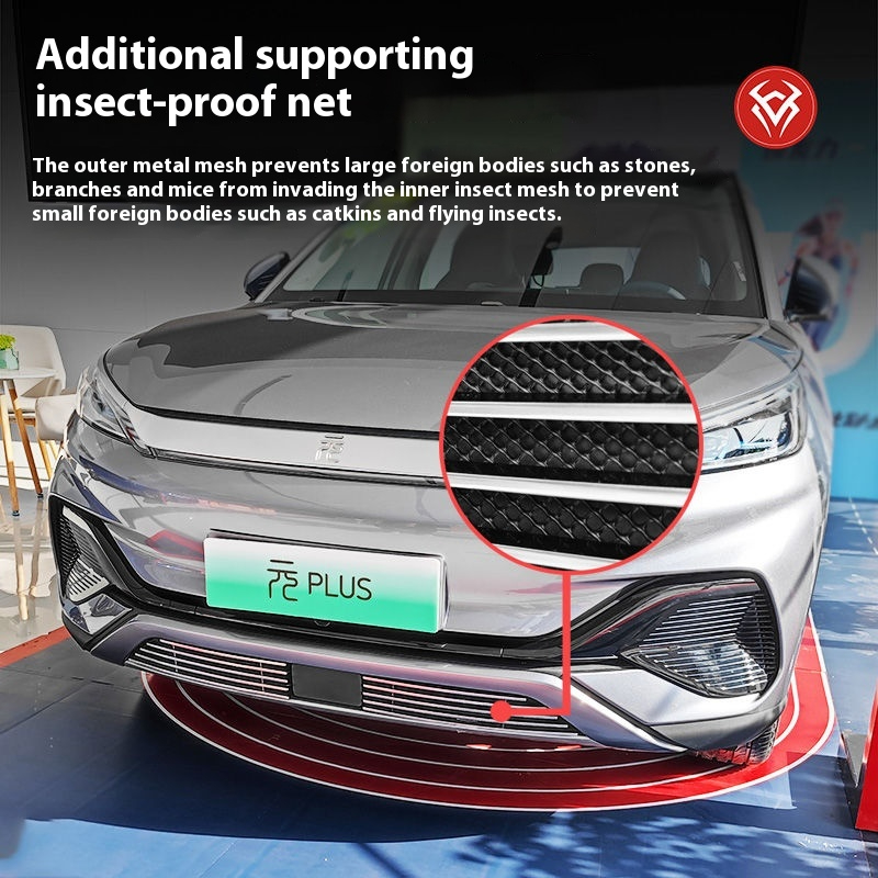 Byd atto3 bodykit กระจังหน้าดัดแปลงแถบสดใสลักษณะพิเศษป้องกันแมลงสุทธิอุปกรณ์เสริมกันชนหน้าอุปกรณ์ป้องกัน ของใช้ในรถ accessories