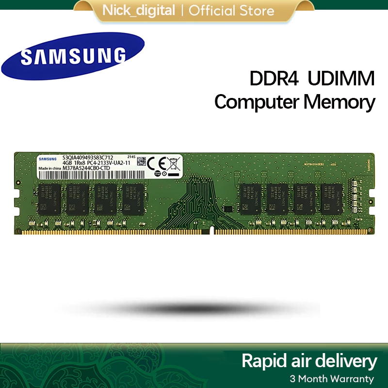 Samsung DDR4 Ram 4GB 8GB 16GB DDR4 2133MHz 2400MHz 2666MHz 3200MHz PC4 260pins หน่วยความจําเดสก์ท็อป