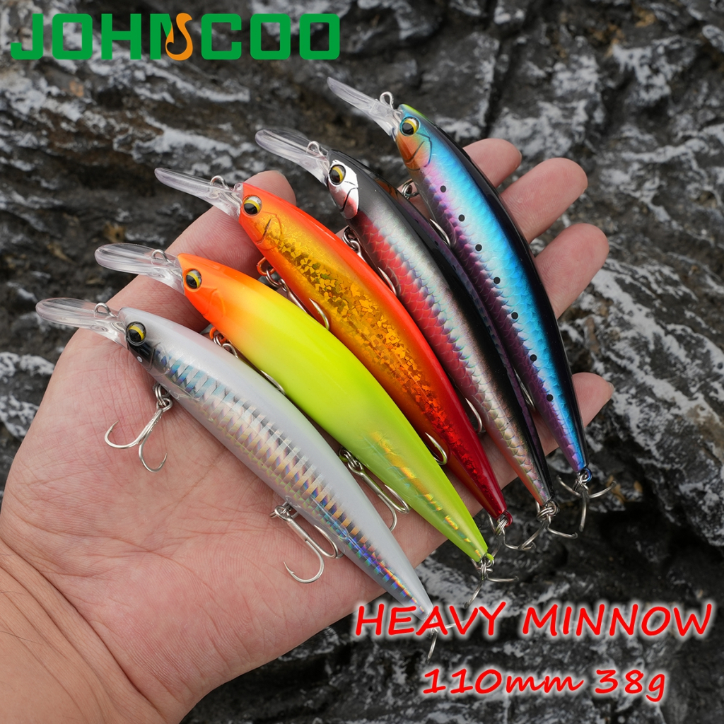 Minnow Sinking Fishing Lure 110 มม.38g Heavy Seawater Long Casting Lure Fishing Lure Swimbait