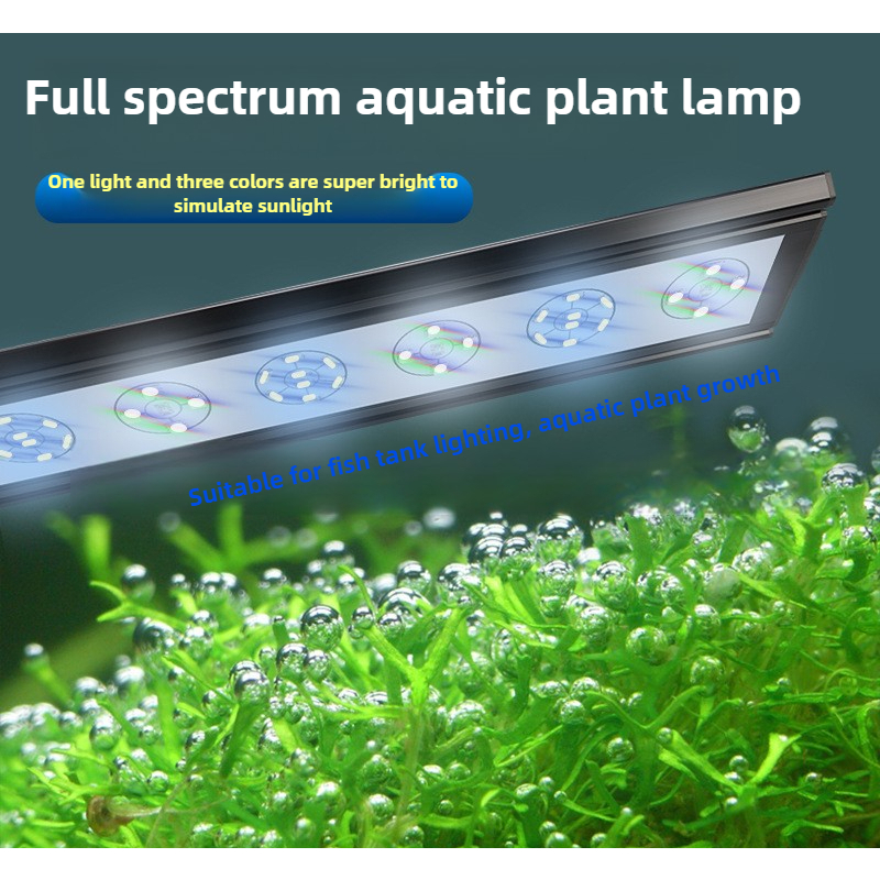 โคมไฟ led สเปกตรัม สว่างมาก กันน้ํา สามสี สําหรับติดตู้ปลา โคมไฟตู้ปลา ไฟตู้ปลา