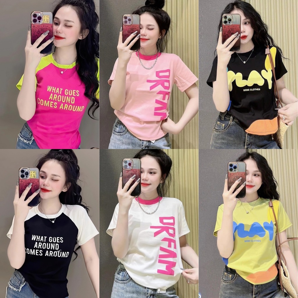Babytee เสื้อครอปสตรีสไตล์เกาหลีฤดูร้อนใหม่แขนสั้นแน่นรอบคอเสื้อยืดเซ็กซี่ Body-Hatching Crop Top Street Wear สําหรับผู้หญิง 2568