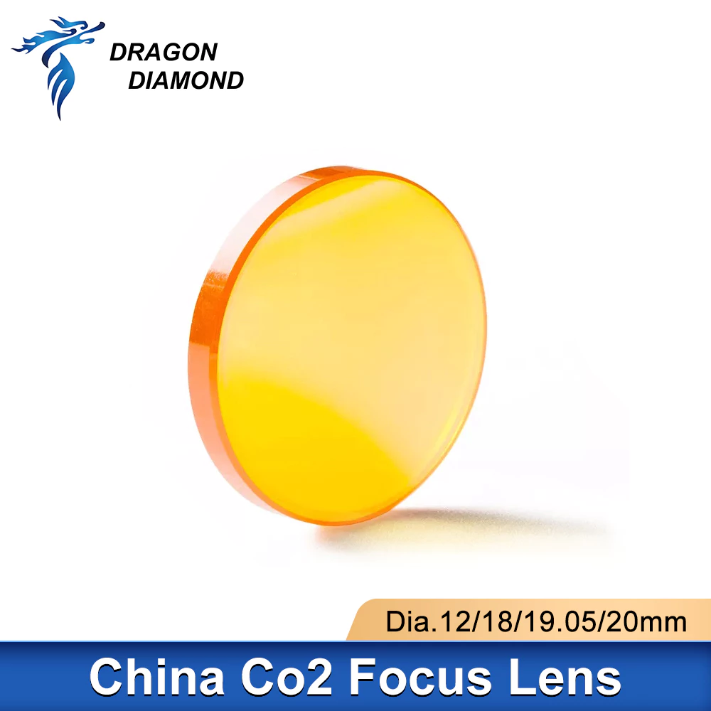 เลนส์โฟกัส Co2 PVD ZnSe Dia.12 18 19.05 20 มม. FL38.1 50.8 63.5 มม. สําหรับเครื่องแกะสลักเลเซอร์