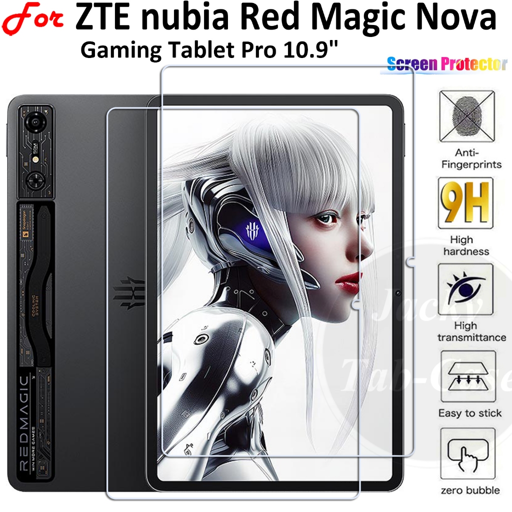 สําหรับ ZTE nubia Red Magic Nova 10.9" 2024 Anti-Scratch 9H ฟิล์มกระจกนิรภัย HD ป้องกันหน้าจอสําหรับ ZTE nubia REDMAGIC Nova Gaming แท็บเล็ต Pro 10.9 นิ้ว