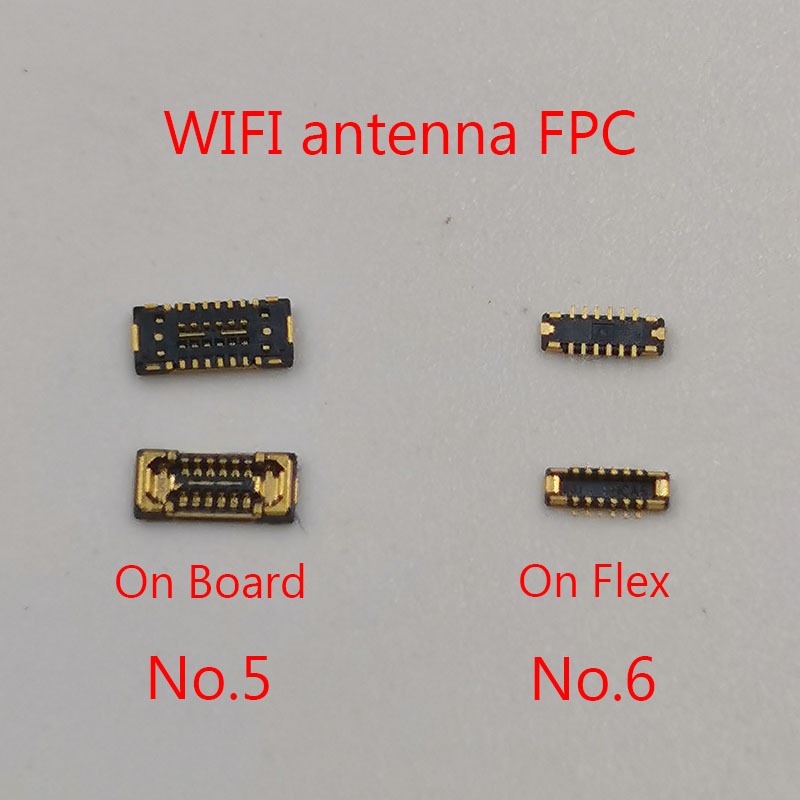 2-5pcs WiFi เสาอากาศ FPC Connector บนบอร์ดสําหรับ Samsung S24 S22 S23 S21 Note20 Ultra S21U S20 Plus