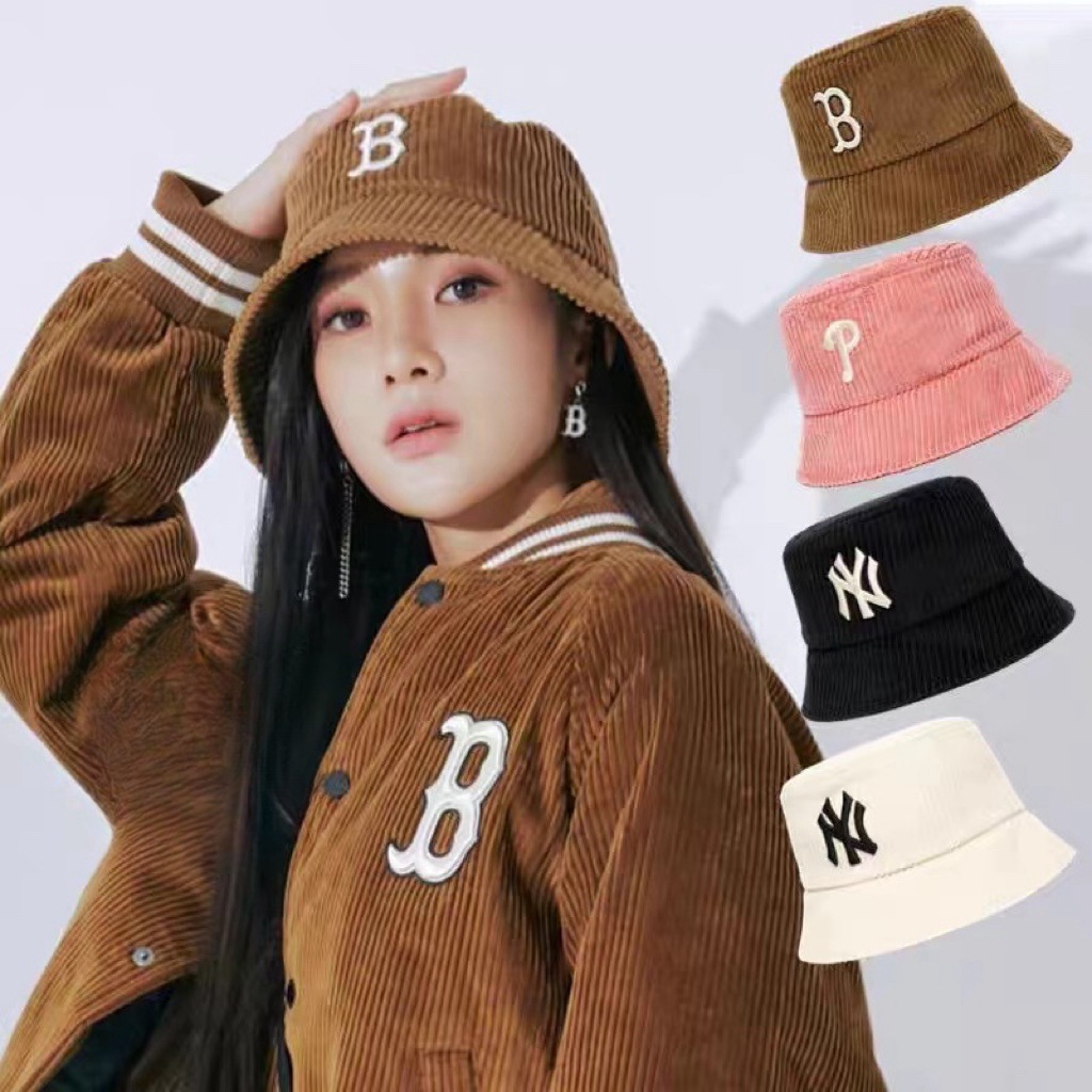 แฟชั่นฤดูร้อน Unisex MLB_Bucket หมวกผู้ใหญ่ผู้ชายและผู้หญิง Hip Hop หมวกหมวก Unisex ฤดูร้อนกลางแจ้งหมวกชาวประมง Sun หมวก