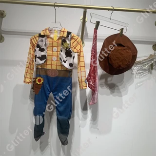ชุดจั๊มสูทคอสเพลย์ Toy Story Buzz Lightyear Woody เหมาะกับงานปาร์ตี้ฮาโลวีน สําหรับเด็กผู้ชาย