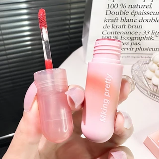 ลิปจิ๋ว ลิปสติก ลิปสติก แบบจุ่ม เนื้อแมตต์ กํามะหยี่ สีนู้ด ธรรมชาติ กันน้ำ ไม่หลุด สีสวย 6 เฉดสี