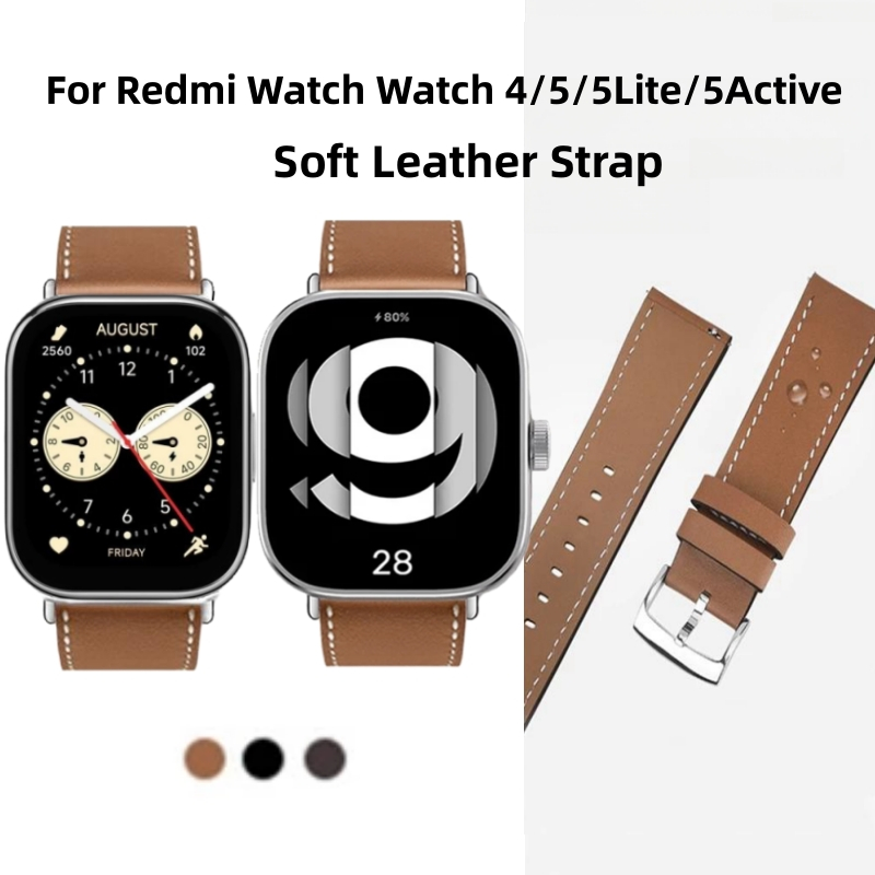 สายนาฬิกาข้อมือหนังนิ่ม 22 มม. หรูหรา แบบเปลี่ยน สําหรับ Redmi Watch 5 Lite 4 3active Redmi Watch 4 5 lite 5Active