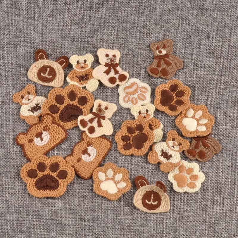 10 ชิ้น 3-4.8 ซม.หมีสีน้ําตาล/Claw น่ารักปักแพทช์ Appliques เย็บอุปกรณ์เสริม DIY เสื้อผ้ากระเป๋าหัตถกรรม Handmade Decor CP4151