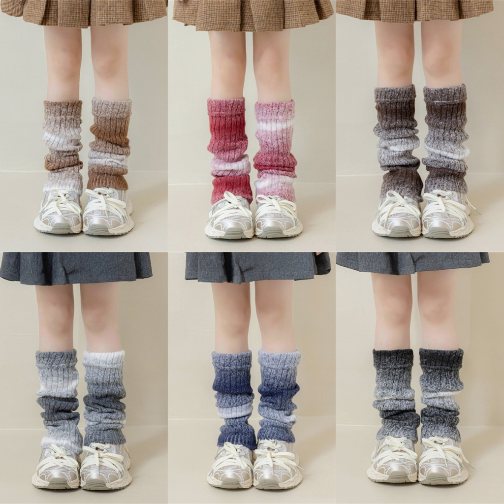 Wit เด็กถักขาอุ่น Breathable Warm ถุงน่องสาวนักเรียนชุดกางเกงขายาว