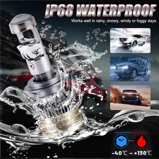 1100w 1080000Lm H7 H4 Canbus ไฟหน้ารถ Mini เลนส์ H11 H8 9005 9006 HB3 HB4 LED โปรเจคเตอร์หลอดไฟ 6000K Auto รถจักรยานยนต์ Mini เลนส์
