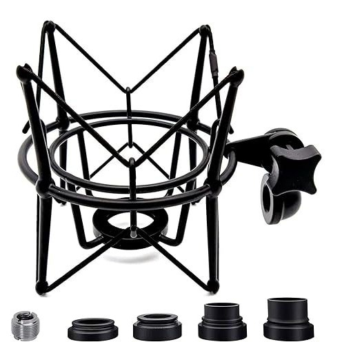 ไมโครโฟน Shock Mount Universal Mic Holder Spider Recording Mic Shockmount Stand ใช้งานร่วมกับหลายคอน