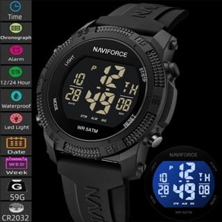 นาวีฟอร์ซ แฟชั่นนาฬิกาดิจิตอลสําหรับบุรุษกันกระแทกนาฬิกาข้อม…