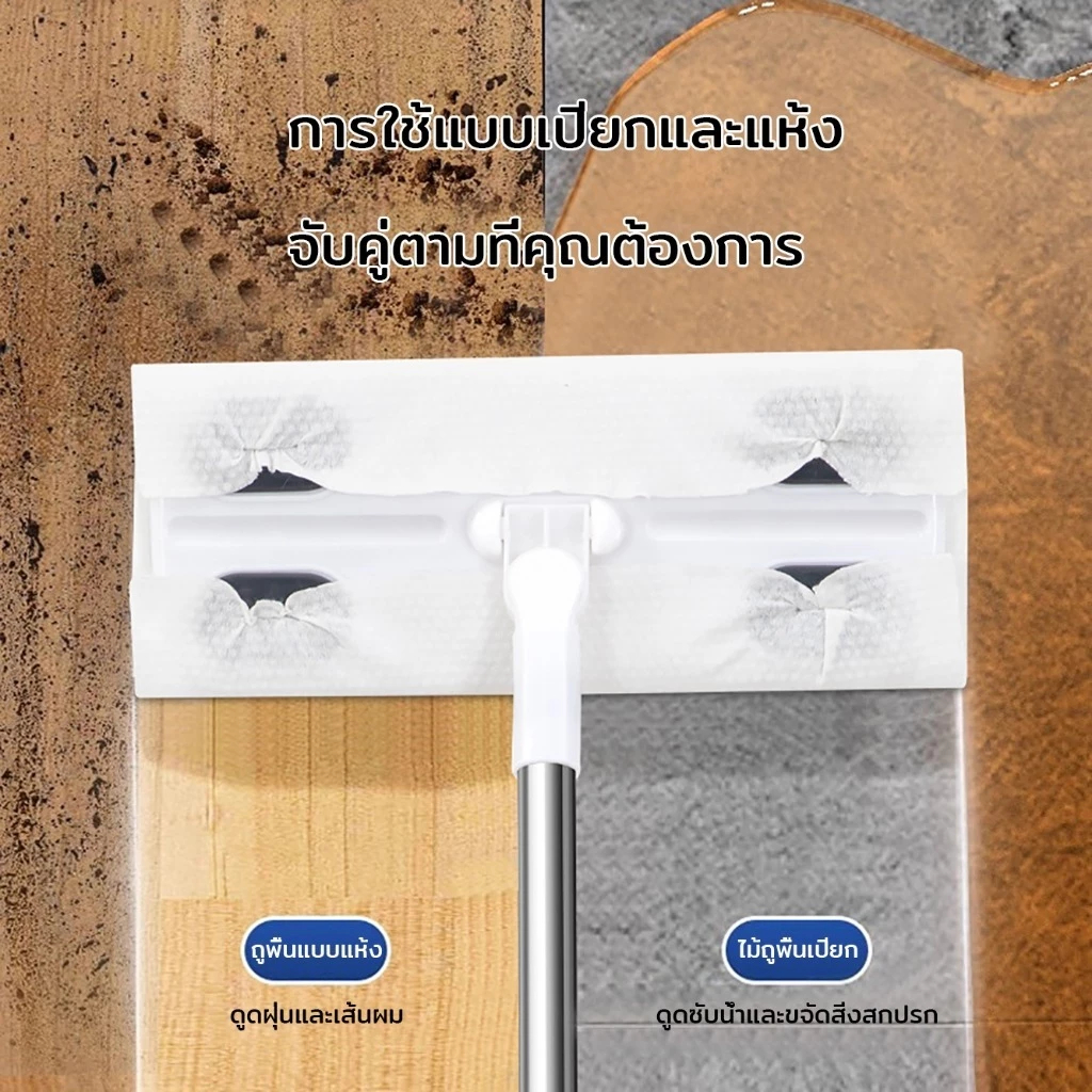 [ราคาส่วนลด ถูกที่สุด]ทิชชู่เปียกถูพื้น ใช้ถูพื้น แบบหนาผ้าทำความสะอาดพื้นชนิดแห้ง ผ้าถูพื้นชนิดเปียกขจัดคราบฝุ่น เส้นผม - รูปที่ 3