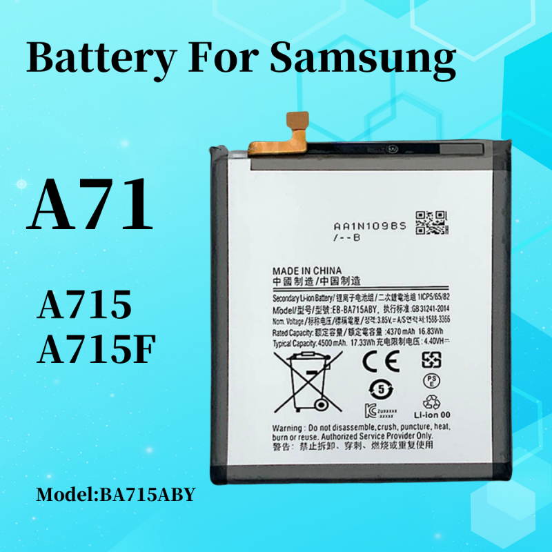 แบตเตอรี่สําหรับ for SAMSUNG A71 A715F SM-A715F/DS แบตA71 EB-BG715ABY