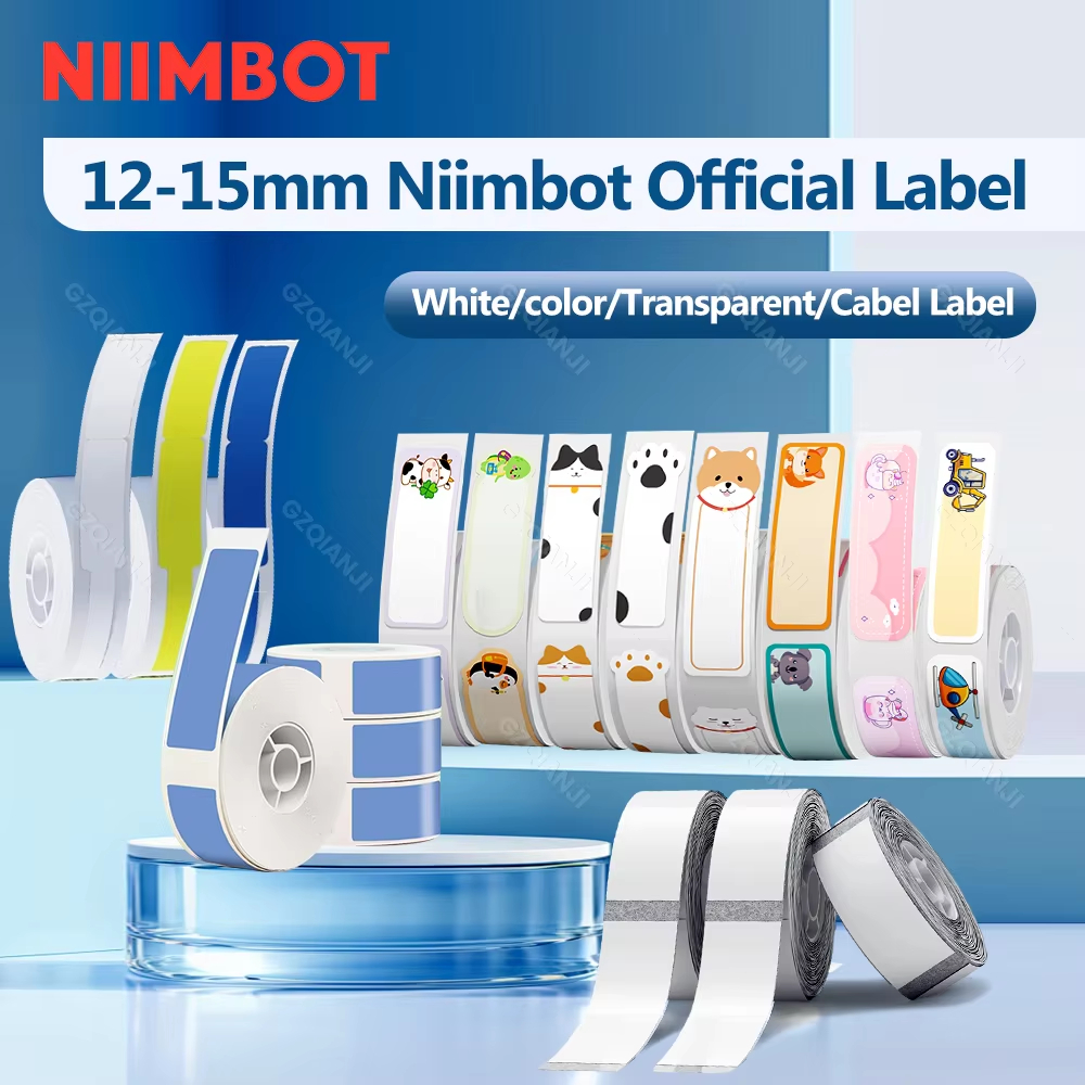 Niimbot D11 D110 D101 กระดาษฉลากความร้อนหลากหลายรูปแบบสติกเกอร์ชื่อกระดาษพิมพ์กันน้ํา