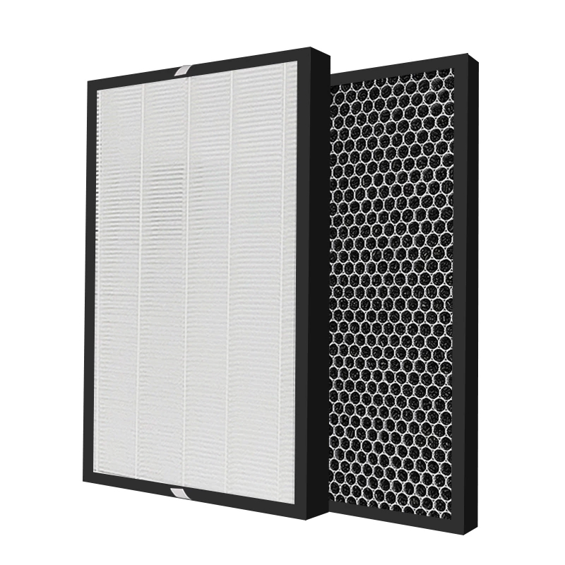 สําหรับ Sharp เครื่องฟอกอากาศ FP-FM40 FP-F40E F40L FM40L FM40E FU-Z35TA-W FP-F40TA FZ-F40HFE FZ-F40DFE ตัวกรอง HEPA และอะไหล่กรองคาร์บอนที่เปิดใช้งาน 38 มม.