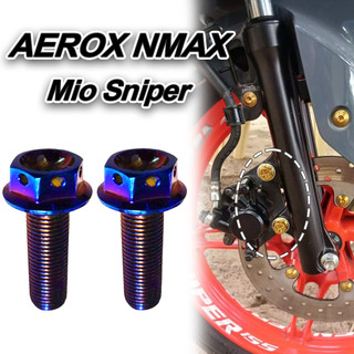 Front CALIPER BOLTS YAMAHA AEROX V3 V2 V1 NMAX Mio SNIPER Universal STAINLESS BOLTS