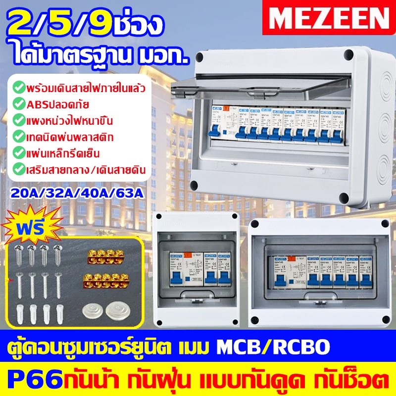 ส่งไวมี มอก.! ตู้คอนซูมเมอร์ Nano ยูนิต NN-CM NNP-CR CONSUMER UNIT NANO PLUS p65กันน้ำ เบรกเกอร์ 2 ช่อง 5 ช่อง 9 ช่อง เสริมสายกลาง/ เดินสายดิน เมนเบรคเกอร์ธรรมและกันดูด กันน้ำ กันฝุ่น ปลอดภัยทนทาน