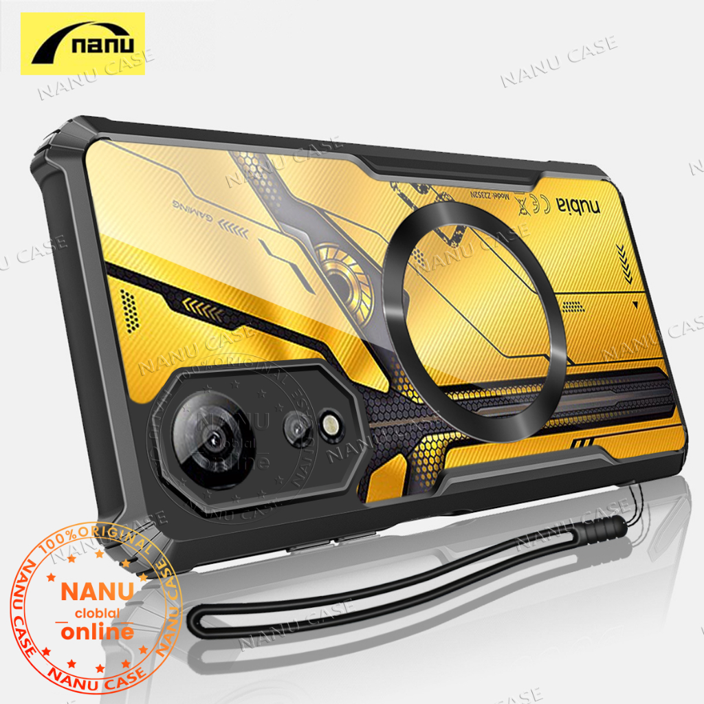 Nanu [The Beatles] สําหรับ ZTE Nubia Neo 2 5G เคสโทรศัพท์แม่เหล็กดูดปลอกกันกระแทก TPU Soft Case + ซิลิโคนเชือกเส้นเล็กอะคริลิคโปร่งใสฝาหลังกล้องเกราะป้องกัน