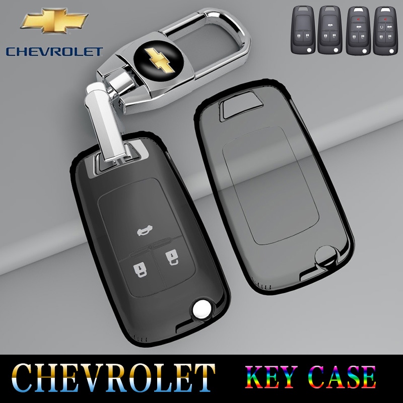 Chevrolet ฝาครอบกุญแจรถพวงกุญแจ Chevrolet Key Case เหมาะสําหรับ Chevrolet Cruze/Sonic/Trailblazer/Colorado/Captiva