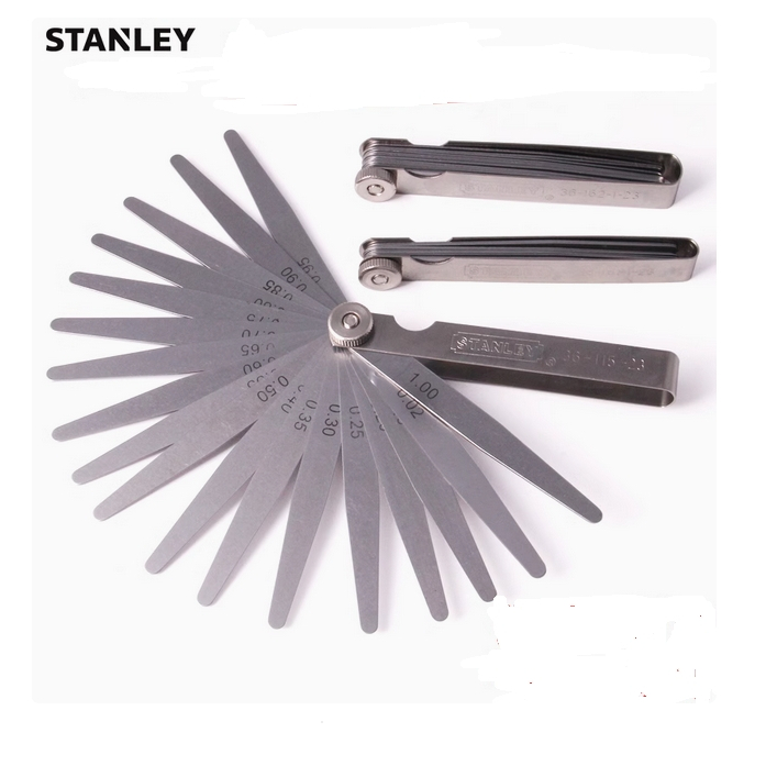สแตนเลสความแม่นยําสูง Stanley Steel Metric Feeler Gauge/Gap Gauge 0.05-1mm ttc7