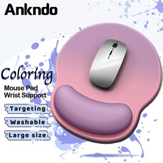 แผ่นรองเมาส์ ตามหลักสรีรศาสตร์ พร้อมแผ่นรองข้อมือ ฐานยางกันล…