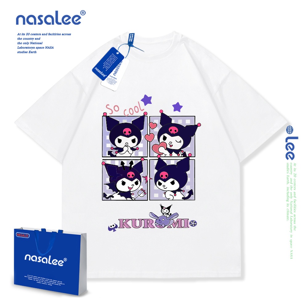 พร้อมส่ง NASA เสื้อเด็กผู้หญิง ลายการ์ตูนคุโรมิ ผ้าฝ้ายนุ่มสบาย สไตล์เกาหลี