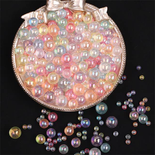 30g/lot พลาสติกอะคริลิค Non-Hole ลูกปัด Magic Rainbow Bubble ลูกปัดสําหรับ DIY เครื่องประดับหัตถกรรมทํา