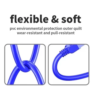 【รับประกันหนึ่งปี】สายแลน CAT6 Lan Cable RJ45 วิ่งเต็มสเปก1m/2m/3m/5m/10m/20m/30m ความเร็วสูง