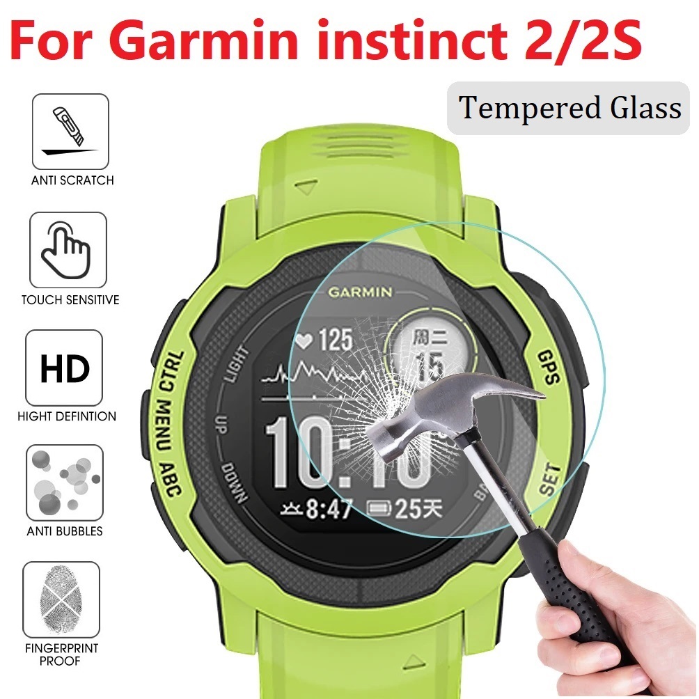 Tempered Glass ฟิล์ม Garmin Instinct 2 Screen Protector Garmin Instinct 2s ฟิล์ม Glass Anti-scratch 