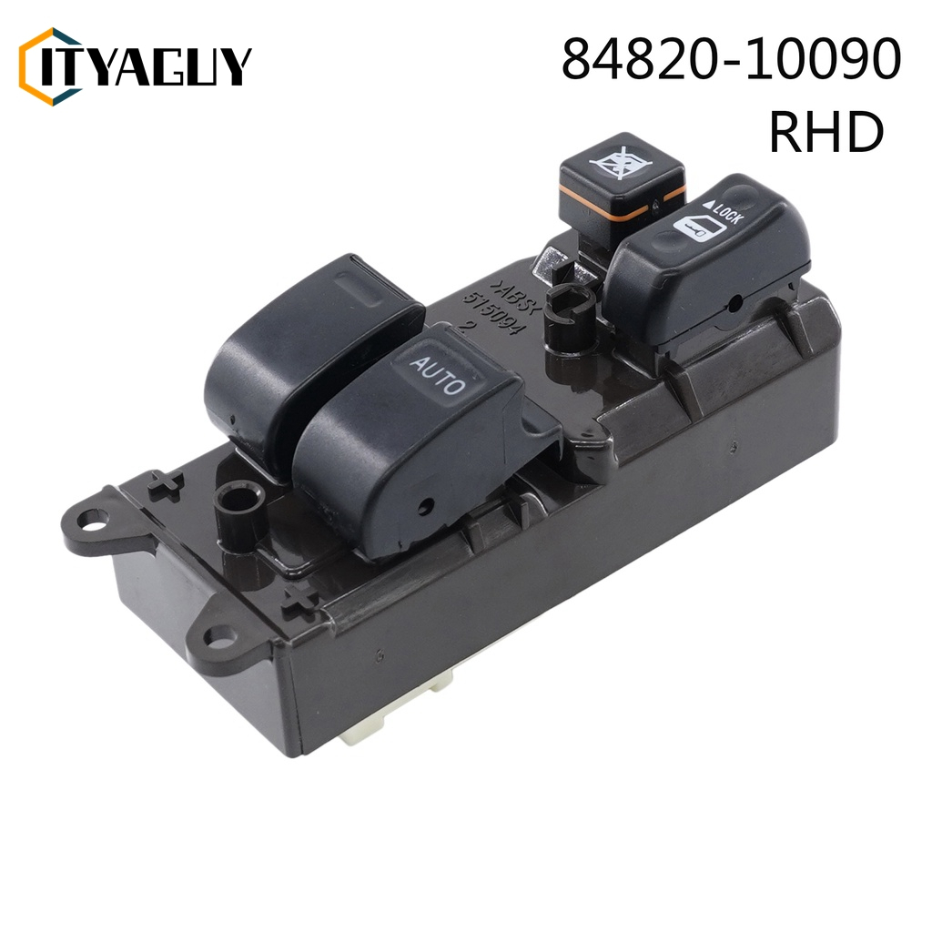 สวิตช์ยกหน้าต่างรถยนต์ 2 ประตู สําหรับ Toyota Toyota tiger Toyota Vigo สำหรับ Toyota Hilux Hiace YARIS Land Cruiser 84820-10090 TOYOTA TIGER RHD หน้าต่างควบคุมตัวควบคุมสวิตช์อะไหล่รถยนต์อุปกรณ์เสริม8Pins 8482010090