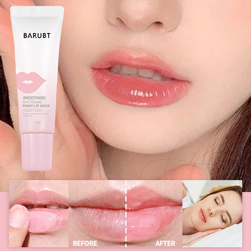 ลิ ปมาส์กแก้ปากคล้ำ ปากชมพูดูอวบอิ่ม WHITENING DRONE PINKY LIP MASK