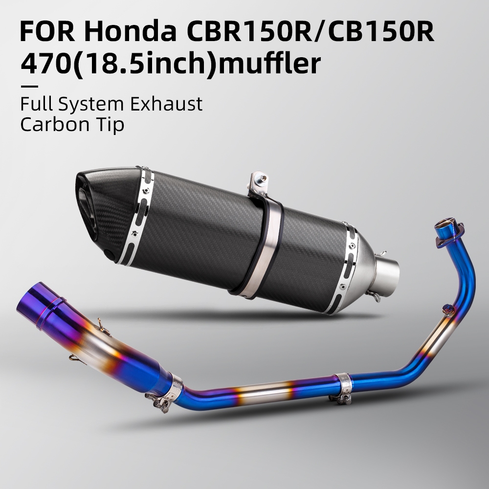 เหมาะสําหรับ Honda CBR150 CBR150R CB150R รถจักรยานยนต์ท่อไอเสียข้อศอกท่อไอเสียแบบสวมท่อก้านสูบด้านหน้า (2016-2023)