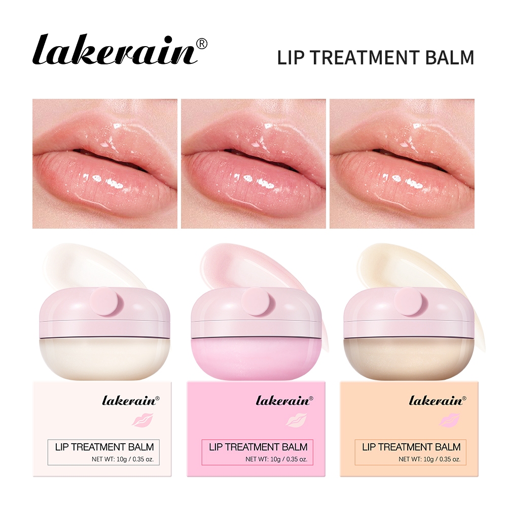 Lakerain Lip Treatment Balm Lip Sleeping Mask Night Sleep Moistening Lip Balm Bleaching Cream Lips Care 10g