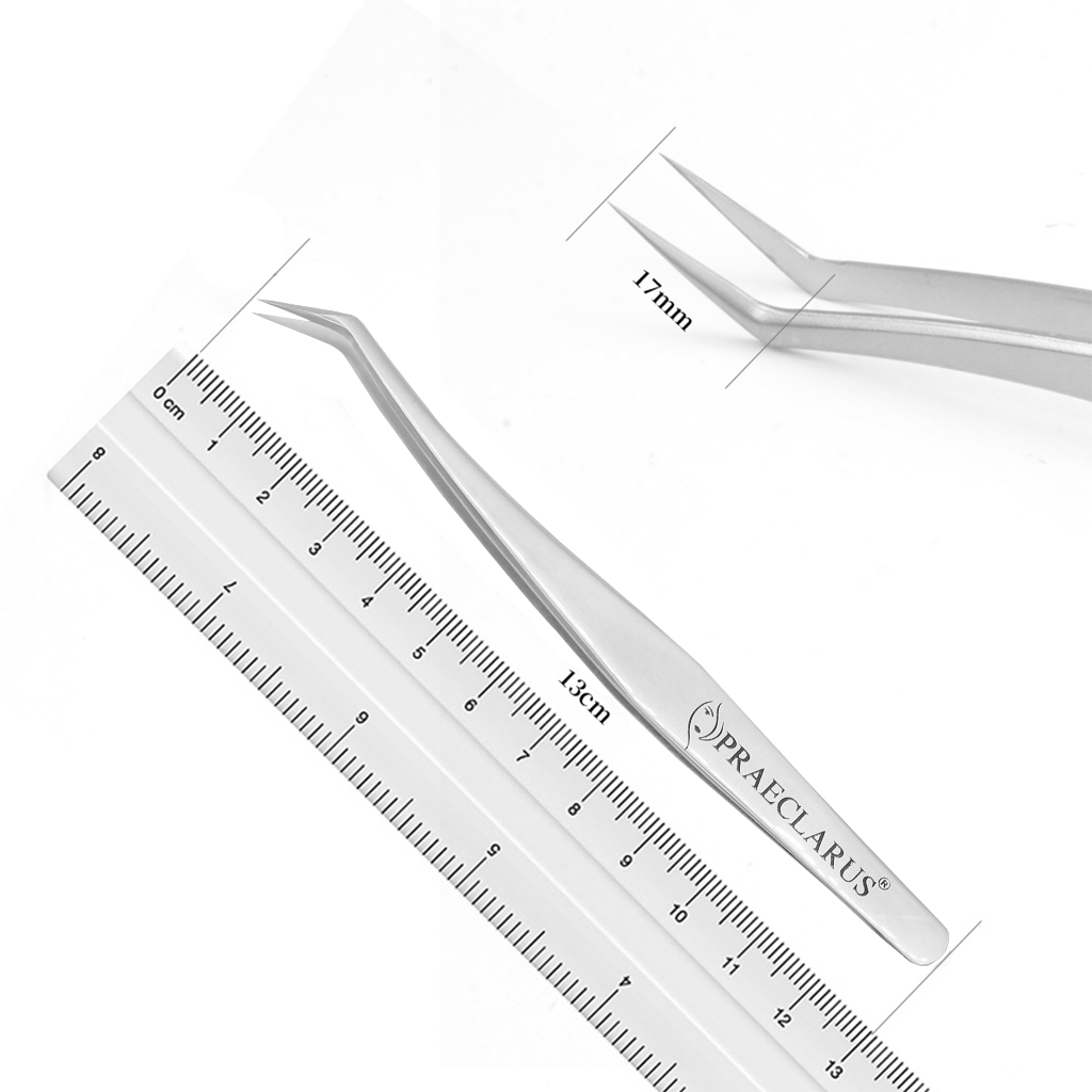 Praeclarus สแตนเลส Nipper แหนบป้องกันไฟฟ้าสถิตสําหรับต่อขนตาป้องกันการกัดกร่อนป้องกันกรดและฐาน ความแม่นยําสูงสแตนเลส Nippers เครื่องมือแต่งหน้า - รูปที่ 2