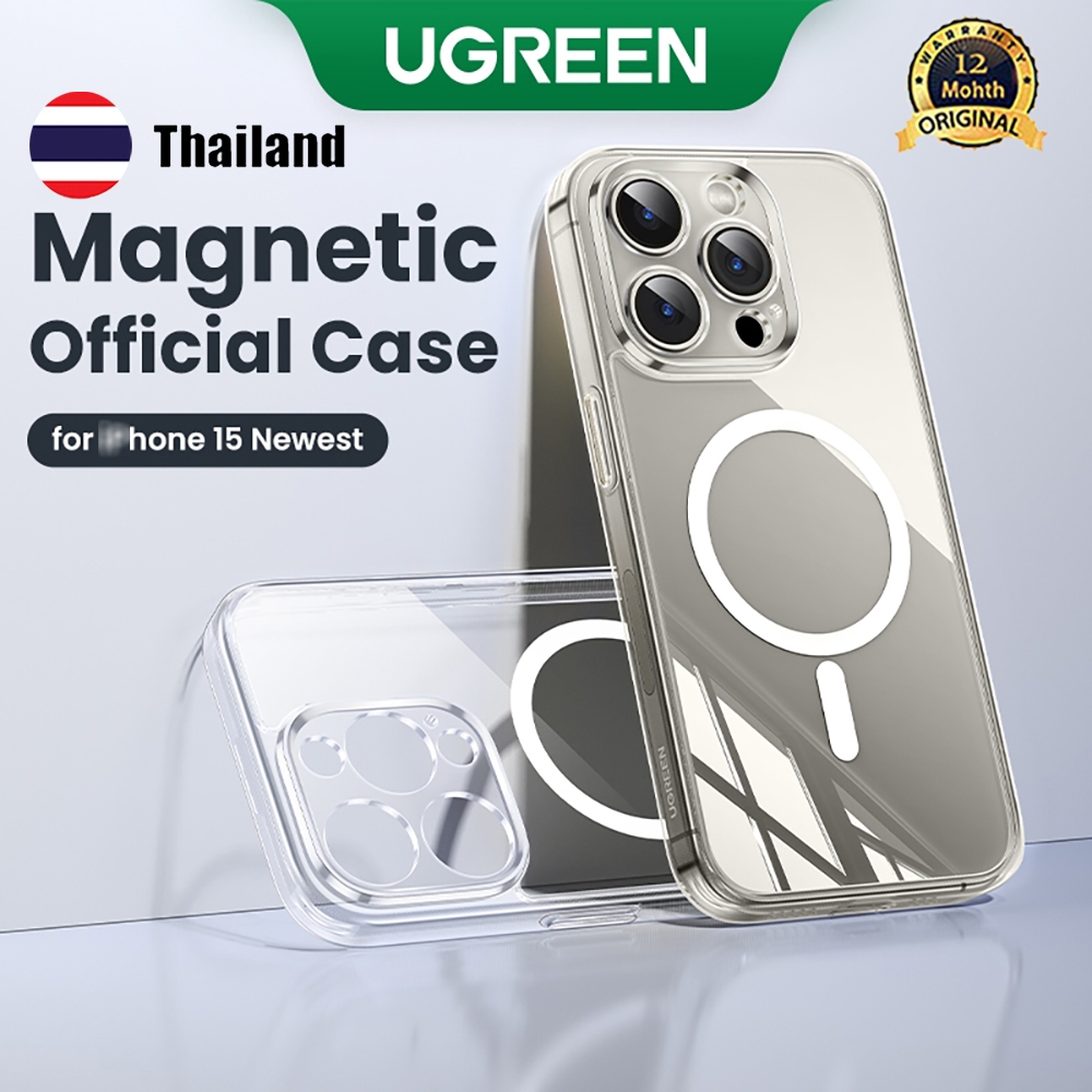 Ugreen เคส TPU สําหรับ Phone 15 Plus Pro Max ฝาครอบกันกระแทกแม ่ เหล ็ กโปร ่ งใส