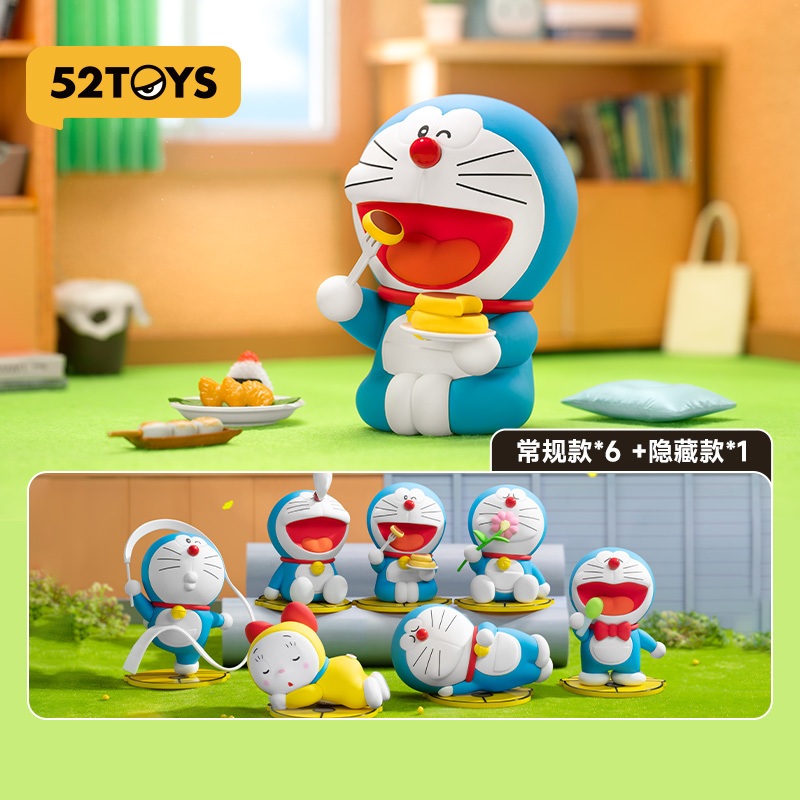 ⚡เตรียมการจัดส่ง⚡กล่องสุ่ม Doraemon Leisure Time Series 52TOYS