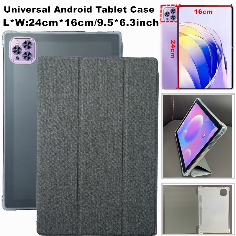 for 10.1 10.5 10.6 10.8 11.6 Inch Tablet Faux Leather Flip Case Cover with Stand Up Function Cove Protective Case L*W:24cm*16cm