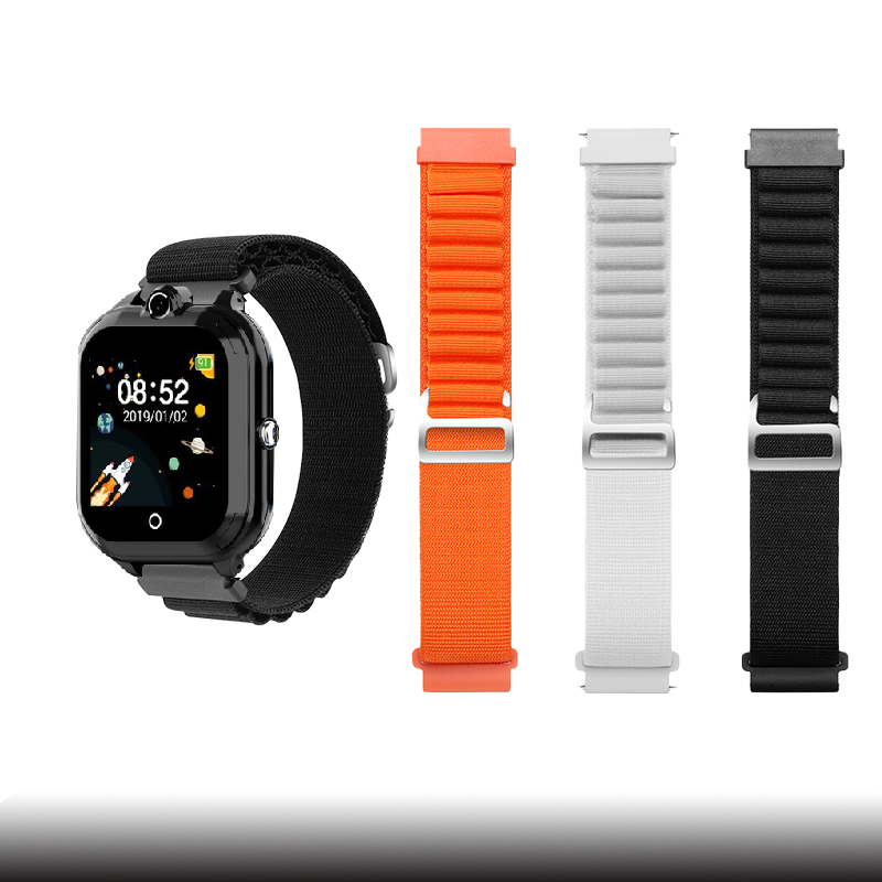 สําหรับ OK WATCH Wonlex A5，C7，C8，T18PRO，T25，T31，T55PRO，T55PROMAX，T66，K9 สายไนลอน 20 มม. สายนาฬิกา