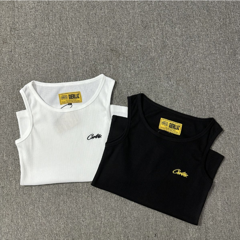 ใหม่จดหมายเย็บปักถักร้อยเกลียวระบายอากาศวาฟเฟิลเสื้อกั๊กผู้ชาย