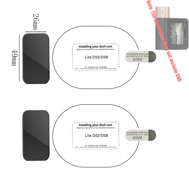 (จัดส่ง 24 ชั่วโมง) ฐานรองฐานรองฐานรอง 3M สําหรับ 70Mai 70 Mai Pro D02 D08 Lite Mount For 70Mai Dash Cam Pro 70 Mai CPL thumbnail 4